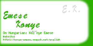 emese konye business card